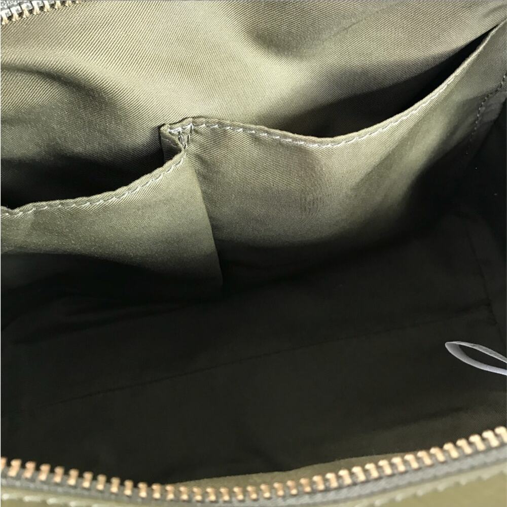 FOSSIL Cow Leather Rachel  Satchel Bag Olive Green Timeless Classic Office Retro - Picture 8 of 11